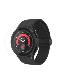 Folie de protectie ecran compatibila din sticla securizata 9H 2.5D pentru ceas smartwatch Samsung Galaxy Watch 5 Pro 45mm