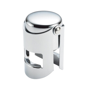 Capac sticla vin/sampanie, Profesionala din otel inoxidabil, Silver