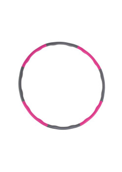 Cerc gimnastica Hoola Hoop, 85cm, Roz/Gri