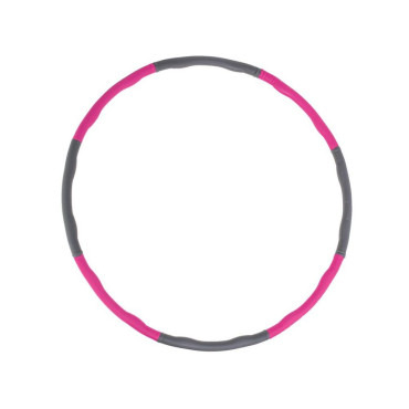 Cerc gimnastica Hoola Hoop, 85cm, Roz/Gri