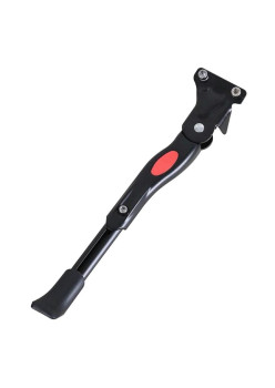 Cric reglabil pentru bicicleta din Aluminiu, Antiderapant, Negru