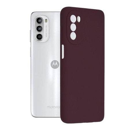 Husa Soft Edge compatibila cu Motorola Moto G52, Antiamprenta, Interior Microfibra, Camera Extra Pro, Violet