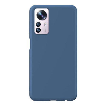 Husa compatibila cu Xiaomi 12 Pro 5G, Matte Efect, Camera Ultra Safe, HTPMAG, Navy