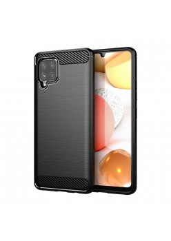 Carcasa TPUCarbon pentru Samsung Galaxy A42 5G (2020), Antisoc - Black