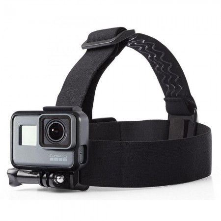 Accesorii Action Camera compatibila GoPro, Curea pentru Cap Mount, Black