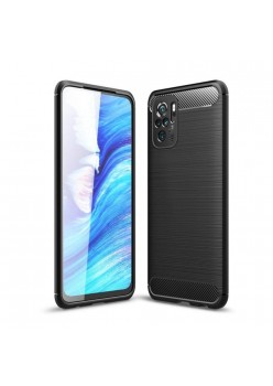 Carcasa TECH-PROTECT TPUCARBON compatibila cu Xiaomi Redmi Note 10/10S Black