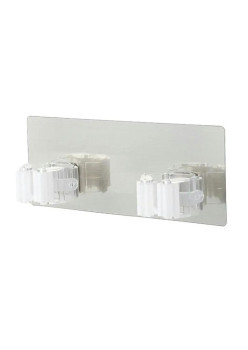 Suport pentru 2 unelte, Autoadeziv, 20 x 8 cm, Silver