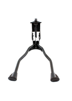 Cric cu picior dublu bicicleta, Tampoane Antiderapante, Negru