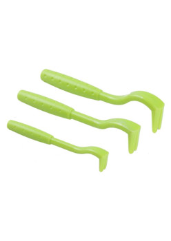 Set 3 dispozitive din plastic pentru indepartarea capuselor, Verde