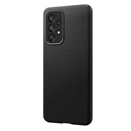Husa Liquid Fiber compatibila cu Samsung Galaxy A53 5G, Flexibila, Air HTPMAG, Black