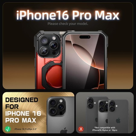 Husa pentru iPhone 16 Pro Max - Supcase Unicorn Beetle Defender - Ruddy