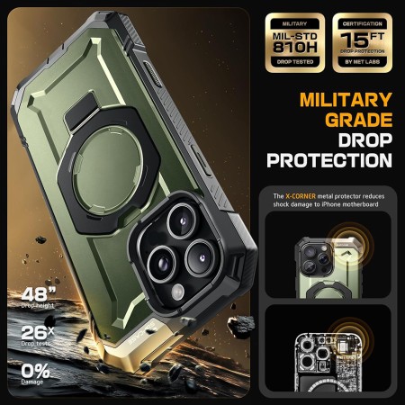 Husa pentru iPhone 16 Pro - Supcase Unicorn Beetle Defender - Guldan