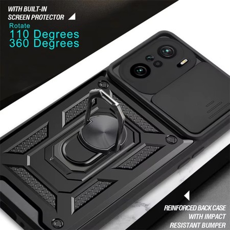 Husa pentru Xiaomi Mi 11i / Poco F3 - CamShield - Black