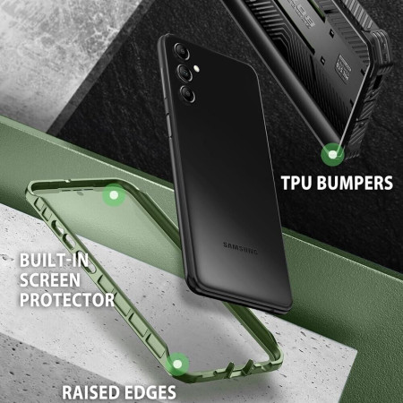Husa pentru Samsung Galaxy S23 FE cu Folie, I-Blason Armorbox, Guldan