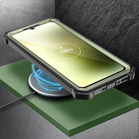 Husa pentru Samsung Galaxy S23 FE cu Folie, I-Blason Armorbox, Guldan
