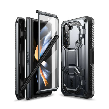 Husa pentru Samsung Galaxy Z Fold5 + Folie, I-Blason Armorbox, Black