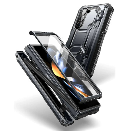 Husa pentru Samsung Galaxy Z Fold5 + Folie, I-Blason Armorbox, Black
