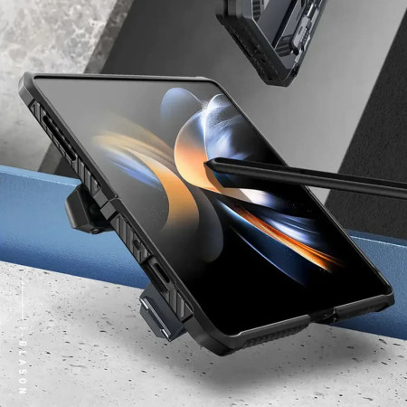 Husa pentru Samsung Galaxy Z Fold5 + Folie, I-Blason Armorbox, Black