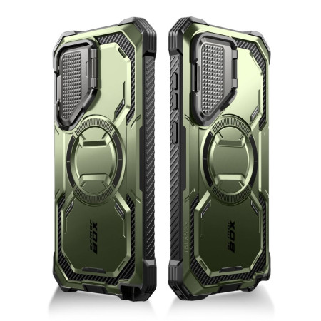 Husa pentru Samsung Galaxy S24 Ultra + Folie, I-Blason Armorbox MagSafe, Guldan