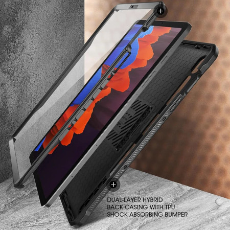 Husa pentru Samsung Galaxy Tab S9 FE Supcase Unicorn Beetle Pro, Black
