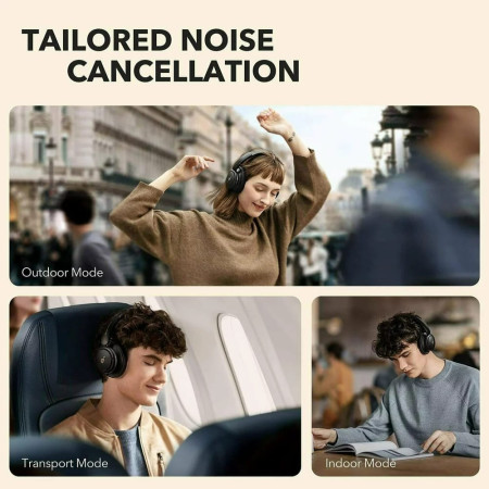 Casti Fara Fir Active Noise Cancelling, Anker SoundCore Life Tune, Black