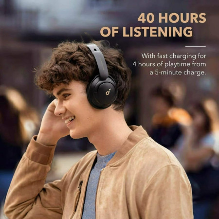 Casti Fara Fir Active Noise Cancelling, Anker SoundCore Life Tune, Black