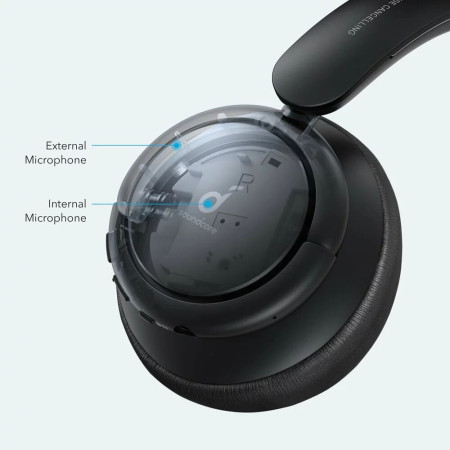 Casti Fara Fir Active Noise Cancelling, Anker SoundCore Life Tune, Black