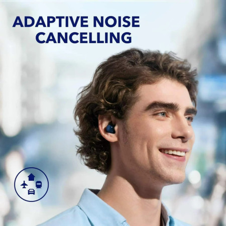 Casti Fara Fir Bluetooth 5.2, Anker SoundCore Space A40, Blue
