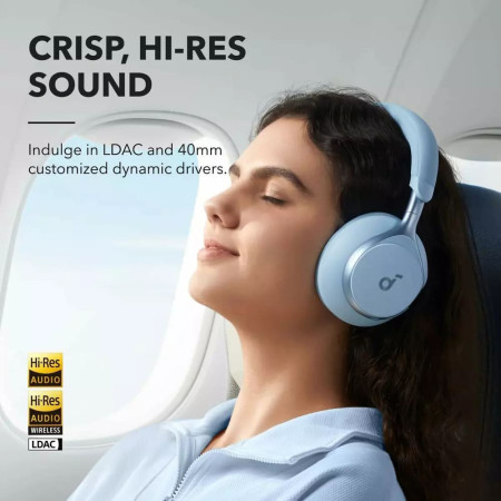 Casti Fara Fir Over-Ear, Anker SoundCore Space One, Blue