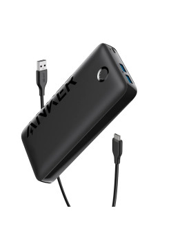 Acumulator Extern 2x USB, Tip-C, 20000mAh, 22.5W,  Anker PowerCore, Black