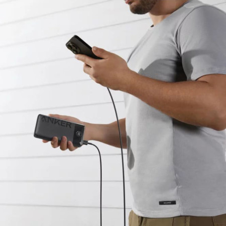 Baterie Externa USB, Tip-C, 20000mAh, 15W, Anker PowerCore, Black