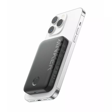 Baterie externa Anker, MagSafe, Tip-C, pentru iPhone, 5000mAh, Black