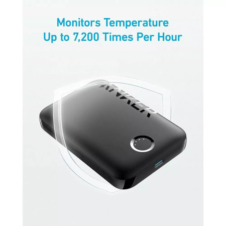 Baterie externa Anker, MagSafe, Tip-C, pentru iPhone, 5000mAh, Black