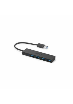 Hub USB, 4x USB 3.0, Anker UltraSlim, Black