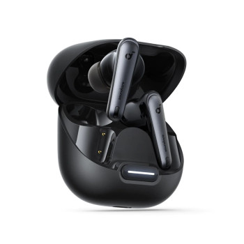Casti Wireless Anker Earbuds SoundCore Liberty 4 NC, Bluetooth 5.3, Waterproof IPX4, Noise Cancelling, White
