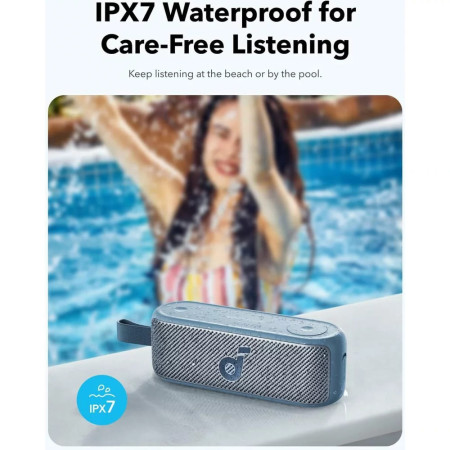 Boxa Portabila Waterproof IPX7, 20W, Anker SoundCore Motion 100, Black