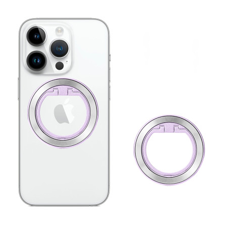 Suport Telefon Rotund MagSafe, MPR2, Silver / Pink