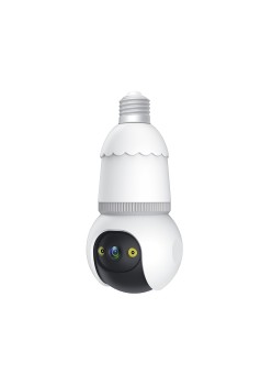 Camera de Supraveghere E27, Full Color, Waterproof, Tuya App - Techsuit (Q23S) - White
