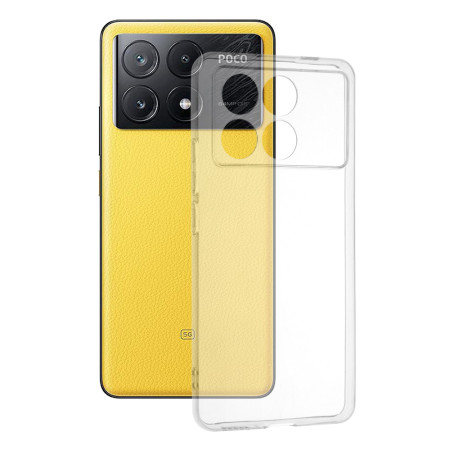 Husa Silicon compatibila Xiaomi Poco X6 Pro, Pastreaza Originalitatea, Transparent 