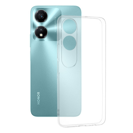 Husa Silicon compatibila Honor X5 Plus, Pastreaza Originalitatea, Transparent 