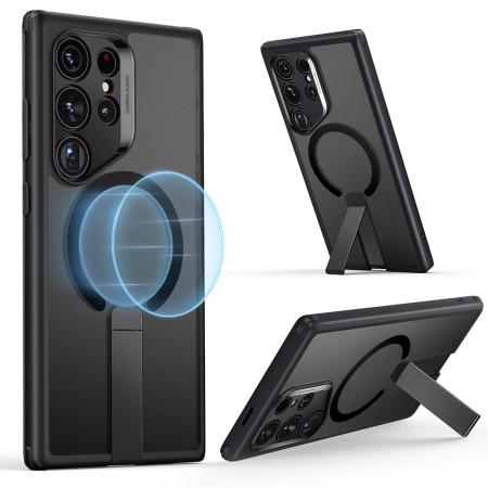Husa pentru Samsung Galaxy S24 Ultra ESR Boost Flickstand HaloLock, Frosted Black