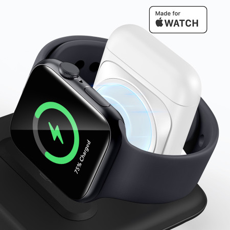 Incarcator ESR Premium 3in1 Travel Wireless Charging Set pentru iPhone, MFi Apple Watch (5W), AirPods, Fast Charging, White