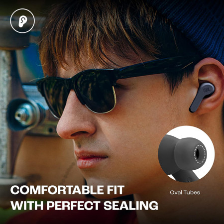 Casti in-ear Bluetooth cu microfon TWS  JBL Wave Beam, Black