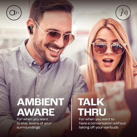 Casti in-ear Bluetooth cu microfon TWS  JBL Wave Beam, Black