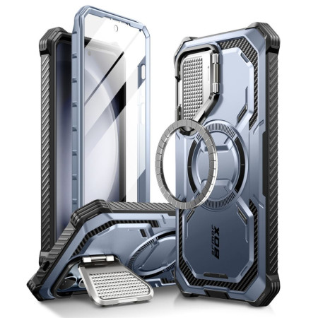 Husa pentru Samsung Galaxy S24 si Folie, I-Blason Armorbox MagSafe, Tilt