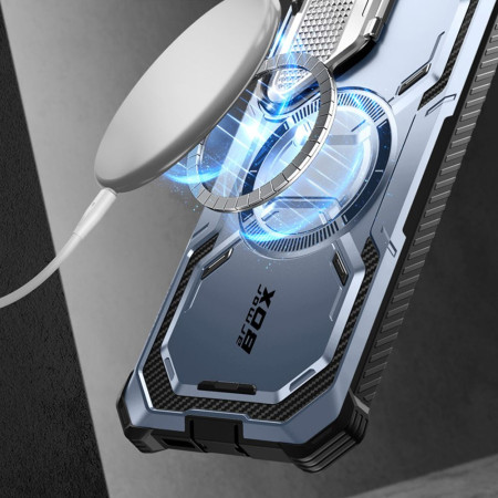 Husa pentru Samsung Galaxy S24 si Folie, I-Blason Armorbox MagSafe, Tilt