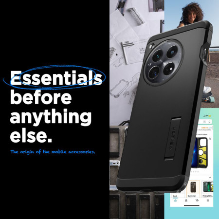 Husa pentru OnePlus 12, Spigen Tough Armor, Black