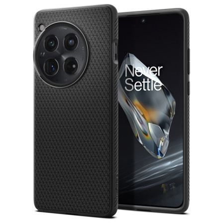 Husa pentru OnePlus 12, Spigen Liquid Air, Matte Black