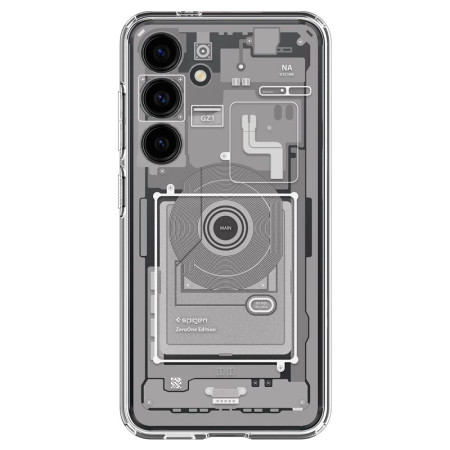 Husa pentru Samsung Galaxy S24, Spigen Ultra Hybrid Zero One, White