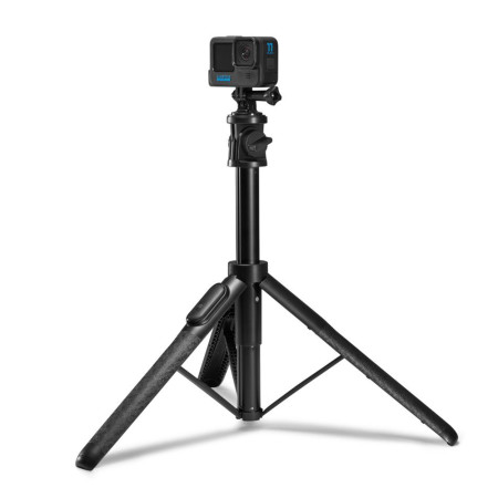 Selfie Stick cu Surub 1/4 pentru Telefon si GoPro, Spigen, Black